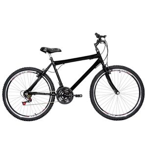 Bicicleta Masculina Aro 26 Mtb Aero 18 Marchas Cor Preta