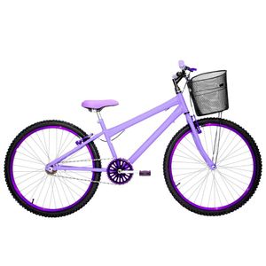 Bicicleta Feminina Aro 26 Rbx Alumínio Colorido Cor Lilás E Violeta