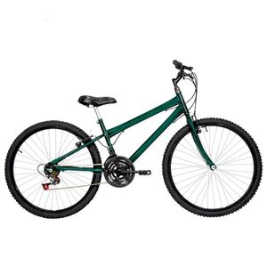Bicicleta Masculina Aro 26 Rbx Alumínio Colorido 18 Marchas Cor Verde Escuro E Preta
