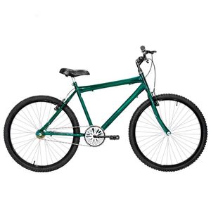 Bicicleta Masculina Aro 26 Mtb Alumínio Colorido Cor Verde Escuro E Preta