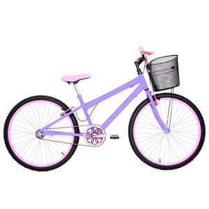 Bicicleta Feminina Aro 26 Rbx Alumínio Colorido Cor Lilás E Rosa