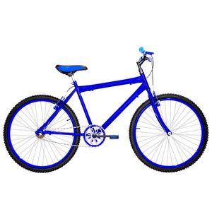 Bicicleta Masculina Aro 26 Mtb Alumínio Colorido Cor Azul