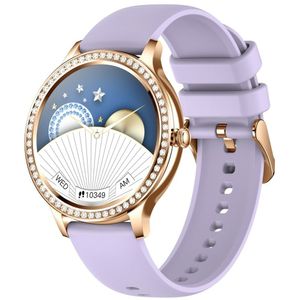 Relógio Smartwatch Feminino Foxbox 1841 à Prova D'água Roxo Chamada Bluetooth