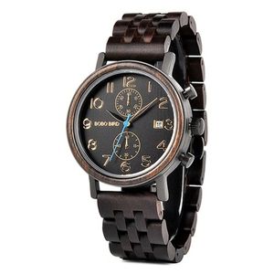 Relogio Masculino Bobo Bird Ws08 à Prova D'água S08-1