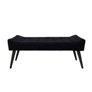 Recamier Roma Capitonê Em Suede - Preto - Cor: Preto