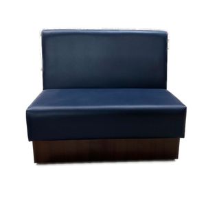 Sofá Booth Slim 1,20M Estofado D28 Para Bares E Restaurantes - Liso Azul - Cor: Azul