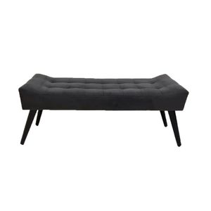Recamier Roma Capitonê Em Suede - Cinza - Cor: Cinza