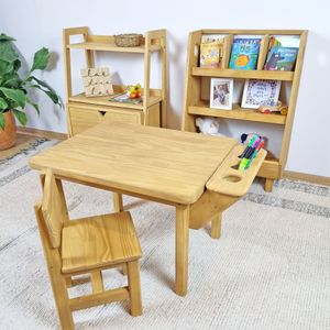 Mesa com Cadeira Infantil Alecrim 50A x 84L x 55P Cor MEL