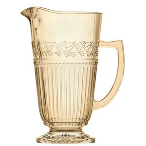 Jarra Republic Em Vidro Com Pé 1,2l - Ambar Luster