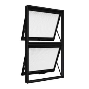 Janela De Aluminio Maxim-ar Duplo 118x60cm Lucasa Preto