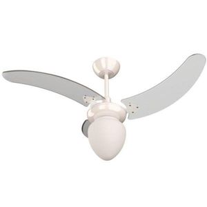Ventilador Búzios Branco 110v 3 Pás Transparentes