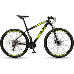 Bicicleta Aro 29 Raider Z3x 24 Vel Câmbio Traseiro Shimano Freio A Disco Bike Mtb Alumínio Preto+amarelo