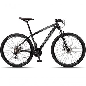 Bicicleta Aro 29 Raider Z3x 24 Vel Câmbio Traseiro Shimano Freio A Disco Bike Mtb Alumínio Preto+cinza