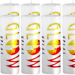 8 Velas De 7 Dias Branca 100% Parafina Pura 260g