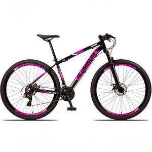 Bicicleta 29 Aluminum Raider 24 Marchas Index Freio A Disco Preto+rosa