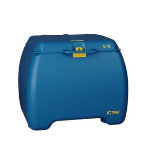 Baú 100lt Premium Azul Para Moto - Icbras - Cor: Azul