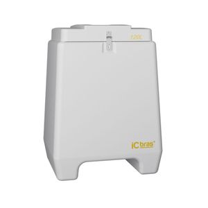 Baú 120lt 120lt Branco Para Moto - Icbras - Cor: Branco