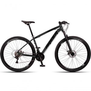 Bicicleta Aro 29 Raider Z3x 24 Vel Câmbio Traseiro Shimano Freio A Disco Bike Mtb Alumínio Grafite+preto