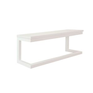 Toalheiro Porta Toalhas De Parede Acessório Para Banheiro Estilo Industrial Branco Laca