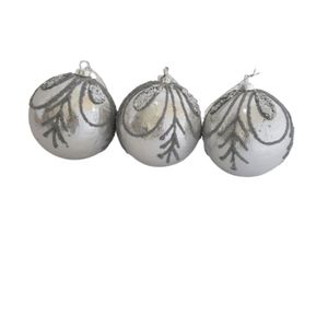 Bolas De Natal Kit Com 3 Unid. Kit 3 Pçs.