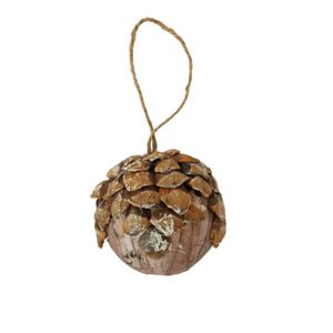 Bolas Decorativas De Natal Rústicas 10cm 10cm Diâmetro