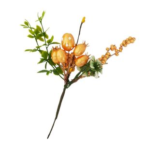 Mini Buquê Flores Artificiais Com Ovinhos 22cm