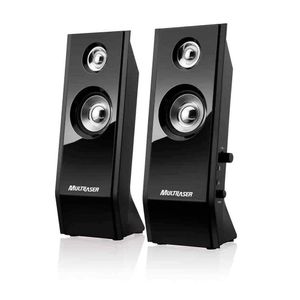 Caixa de Som Multilaser Shadow 20 USB 8W RMS Preto Bivolt