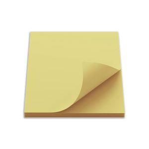 Bloco Adesivo 75x75m Amarelo 100fl Keep