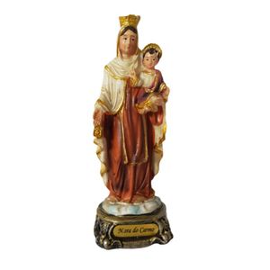 Imagem De Nossa Senhora Do Carmo Em Resina 13cm