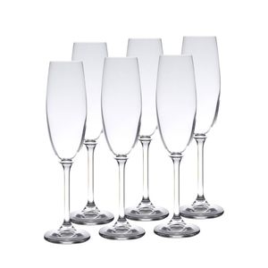 Conjunto 6 Taças Cristal Champanhe Bohemia 6 Unid.