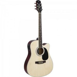Violao Eletroacustico Aco Gdc-1 Ceq Natural Satin Giannini