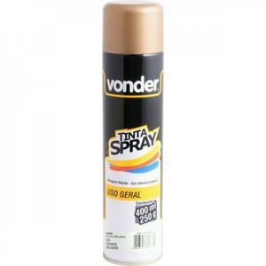 Tinta Em Spray Dourada Com 400 Ml Vonder - Caixa Com 2 Unidade - Laranja