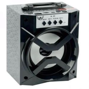 Caixa de Som Bluetooth Portátil D-bh1019 Aero com Rádio Fm Usb Tf Preto