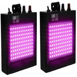 Kit 2 Strobo 108 Leds Bivolt Rgb Colorido Laser