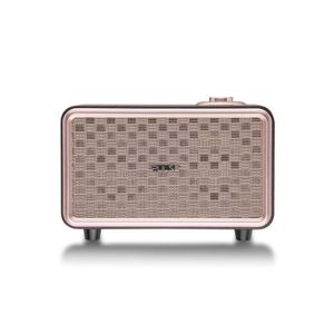 Caixa De Som Retro Pulse Bluetooth Speaker Presley Marrom