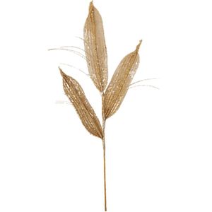 Galho Decorativo Renda E Silicone Dourado 70cm 70cm