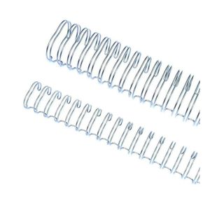 Wire-o Garra Duplo Anel 1"1/8 250 Fls A4 2x1 Prata 25 Und