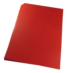 Capas P/ Encadernação Colorida Tamanho Ofício 0,30 Pp Couro Cores Capas Couro Vermelho