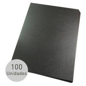 Capas P/ Encadernação Colorida Tamanho A3 0,30 Pp Couro Cores Capas Couro Preto