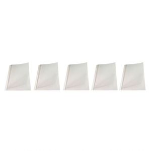Kit 5 Capas Encadernação Térmica Até 30 Folhas A4 Branca