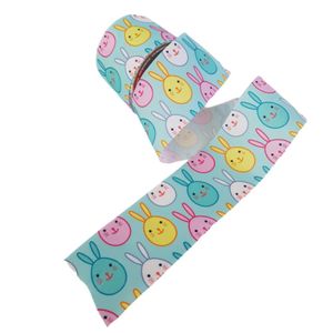 Fita Poliéster Com Coelhinhos Coloridos Comp 9.14m
