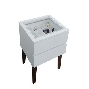 Mesa De Cabeceira Penteadeira Mesa Lateral De Apoio Branco Laca