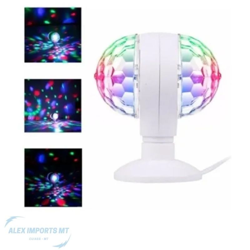 Bola Maluca Mini Globo Jogo De Luz Led Rgb Festa Possui Controle WS3316 -  Bola Maluca - Magazine Luiza