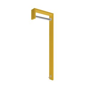 Cabideiro De Parede "j" Arara Camiseiro Porta Bolsas Amarelo Laca