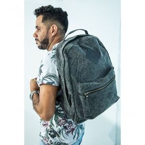 Mochila De Lona Stone Preto