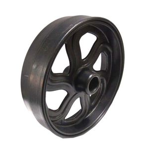 Roda De Plástico Tipo Esportiva Preta -10 Pares