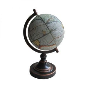 Globo Terrestre Biblioteca Em Courino e Ferro Lhermitage
