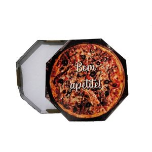Caixa de Pizza 35cm Oitavada Off-Set Padrão 25 Unidades