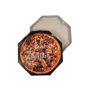 Caixa para Pizza Oitavada 30cm Fotográfica 50 Unidades