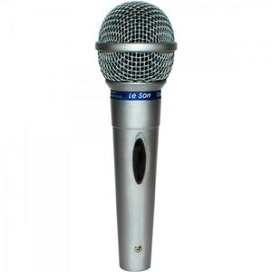 Microfone Dinâmico Cardióide Leson Mc-200 Prata
